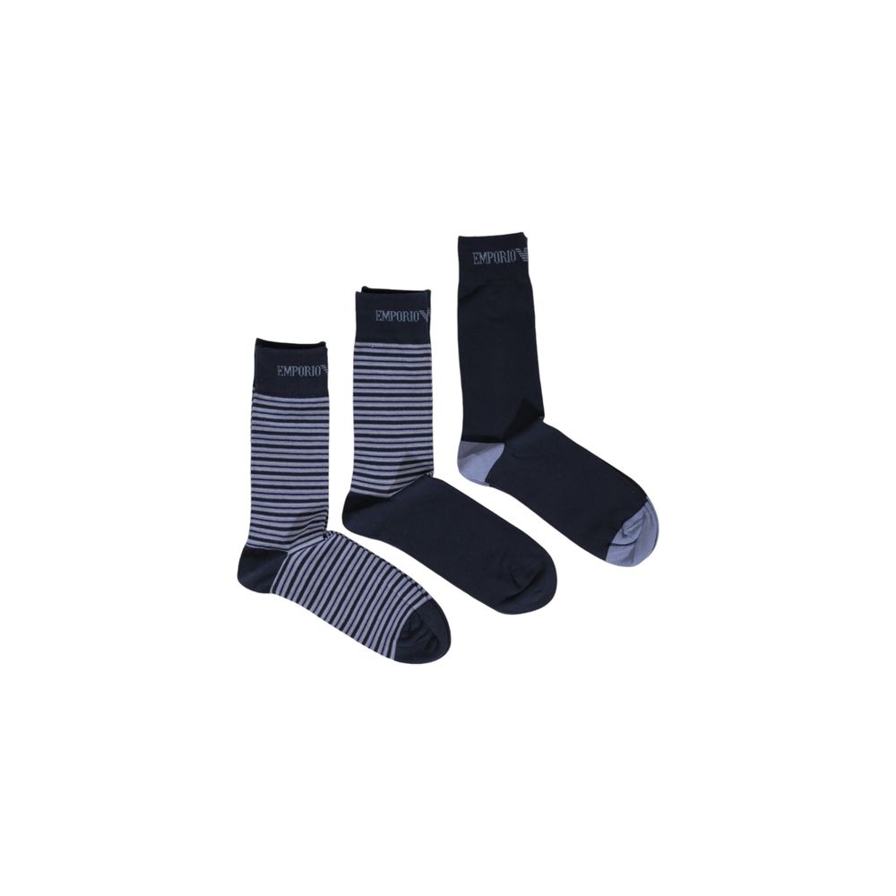 Emporio Armani Underwear Blue Cotton Sock - MARANOS