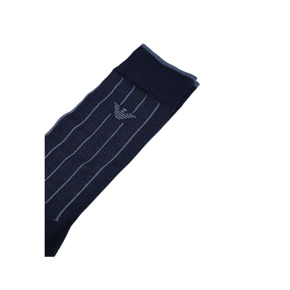 Emporio Armani Underwear Blue Cotton Sock - MARANOS