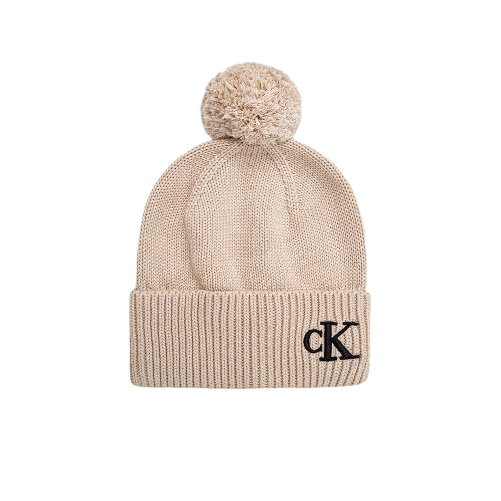 Calvin Klein Beige Cotton Hat - MARANOS