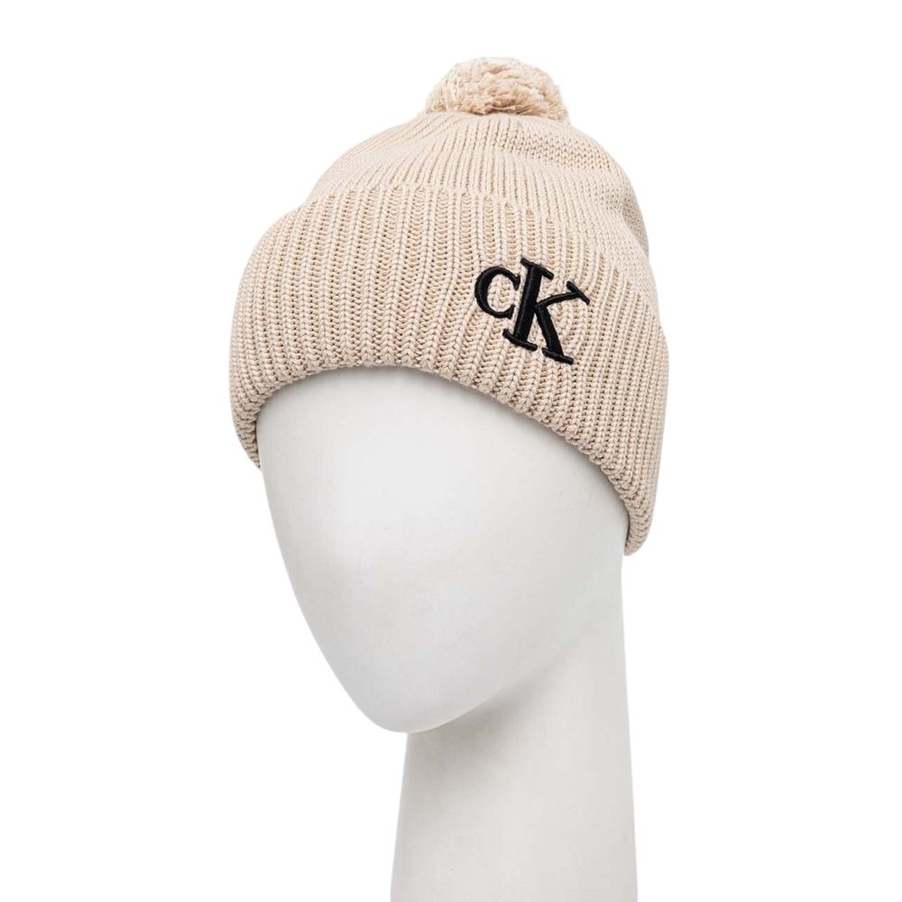 Calvin Klein Beige Cotton Hat - MARANOS