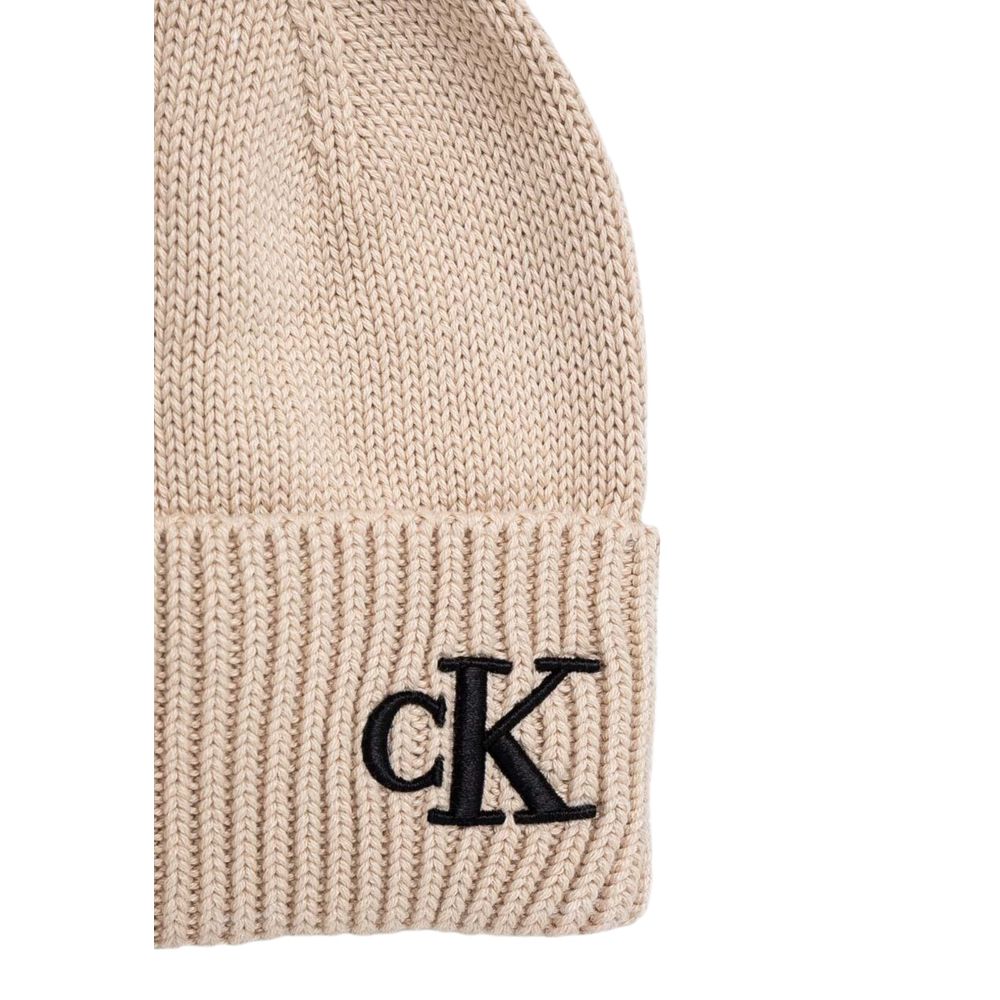 Calvin Klein Beige Cotton Hat - MARANOS