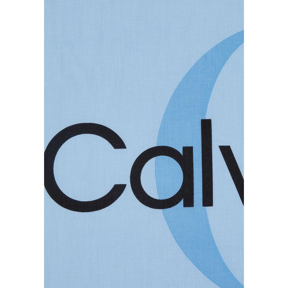 Calvin Klein Blue Organic Cotton Scarf - MARANOS