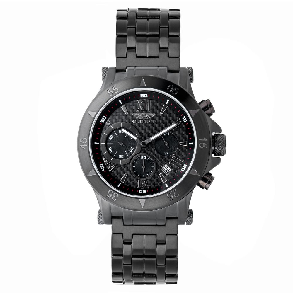 Bobroff Zwart Roestvrij staal Horloge Bobroff