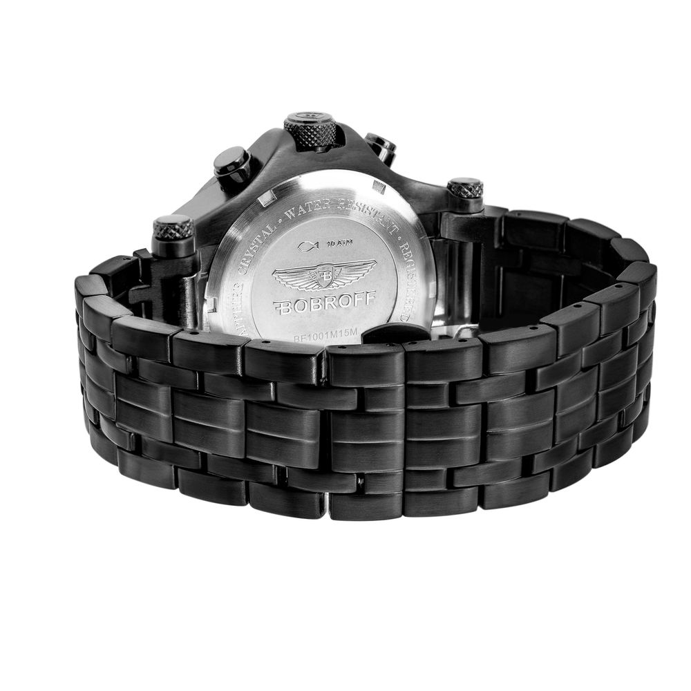 Bobroff Zwart Roestvrij staal Horloge Bobroff