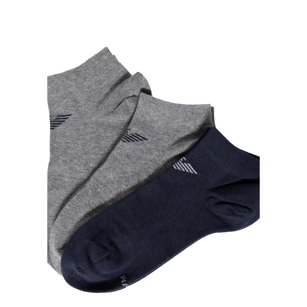 Emporio Armani Underwear Blue Cotton Sock - MARANOS