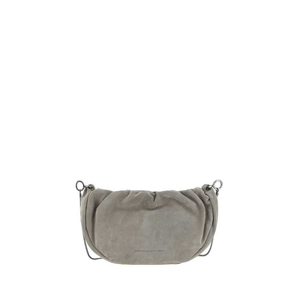 Brunello Cucinelli Suede Schoudertas