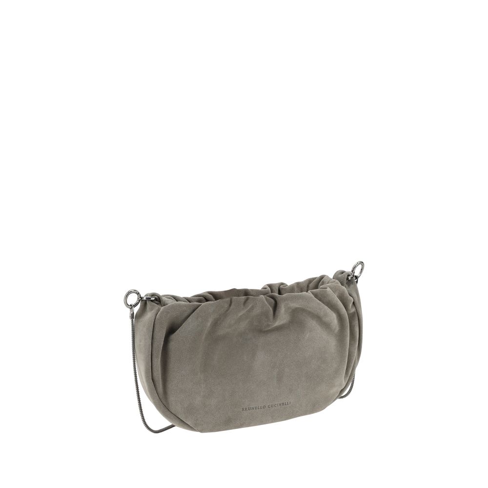 Brunello Cucinelli Suede Schoudertas
