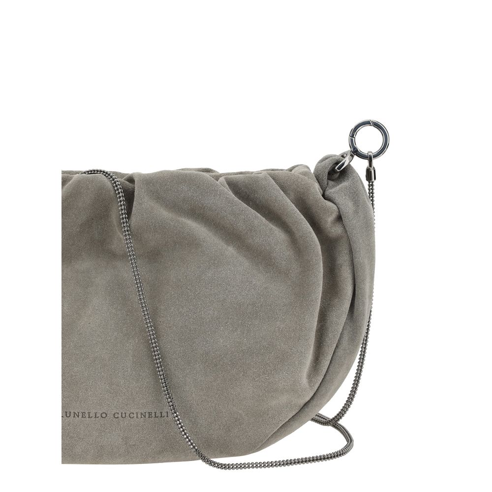 Brunello Cucinelli Suede Schoudertas