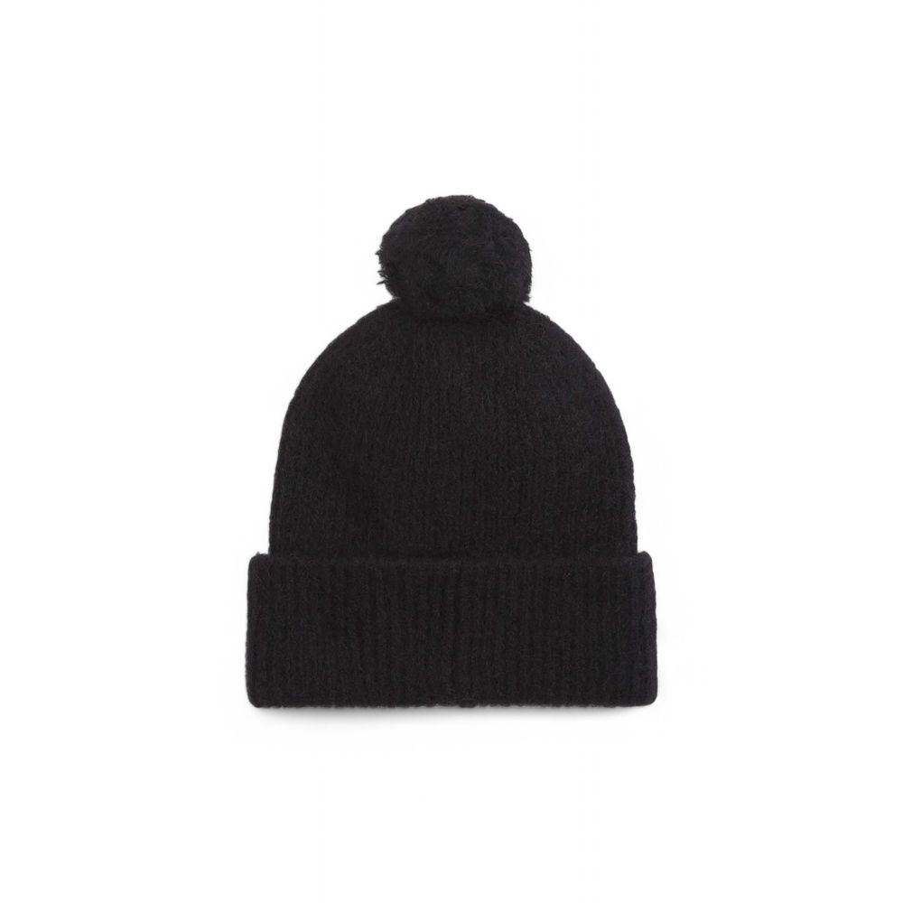 Calvin Klein Black Alpaca Leather Hat - MARANOS