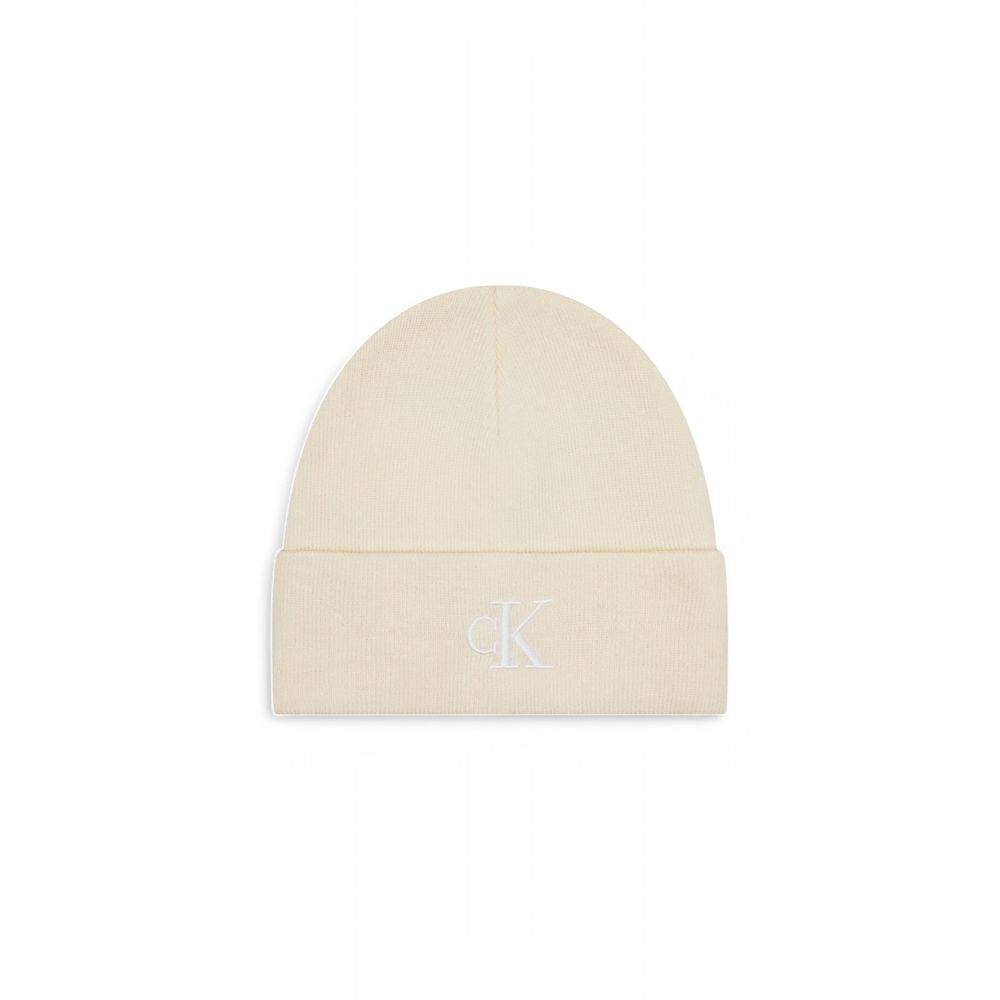 Calvin Klein Cream Recycled Polyester Hat - MARANOS