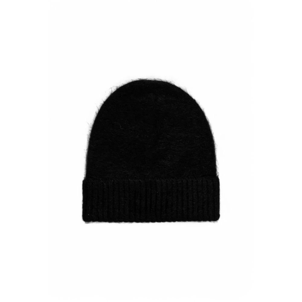 Calvin Klein Black Alpaca Leather Hat - MARANOS