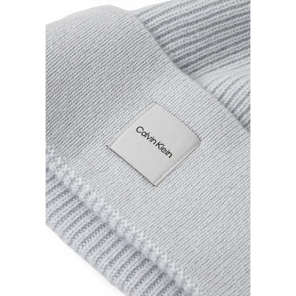Calvin Klein Gray Cashmere Hat - MARANOS