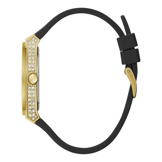 Guess horloge met zwarte siliconen band Guess