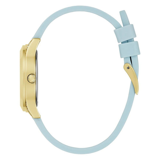 Guess horloge met blauwe siliconen band Guess
