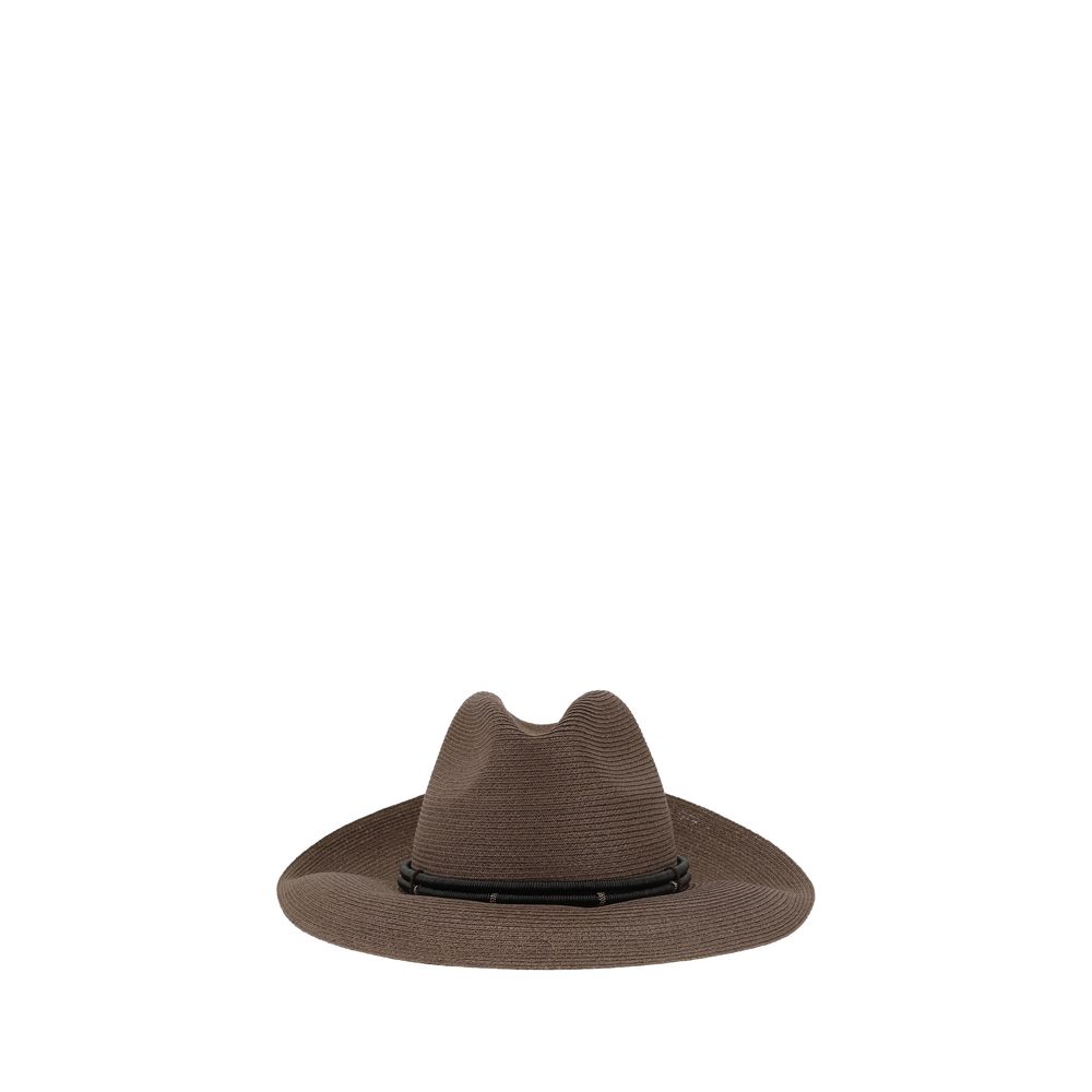 Brunello Cucinelli Fedora in hemp and techno cotton - MARANOS