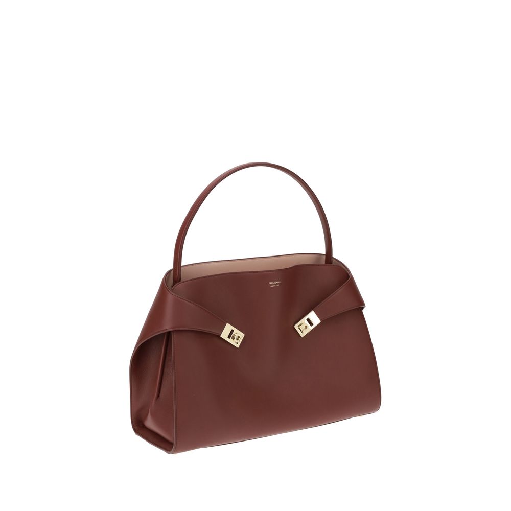 Ferragamo Leather Top Handbag