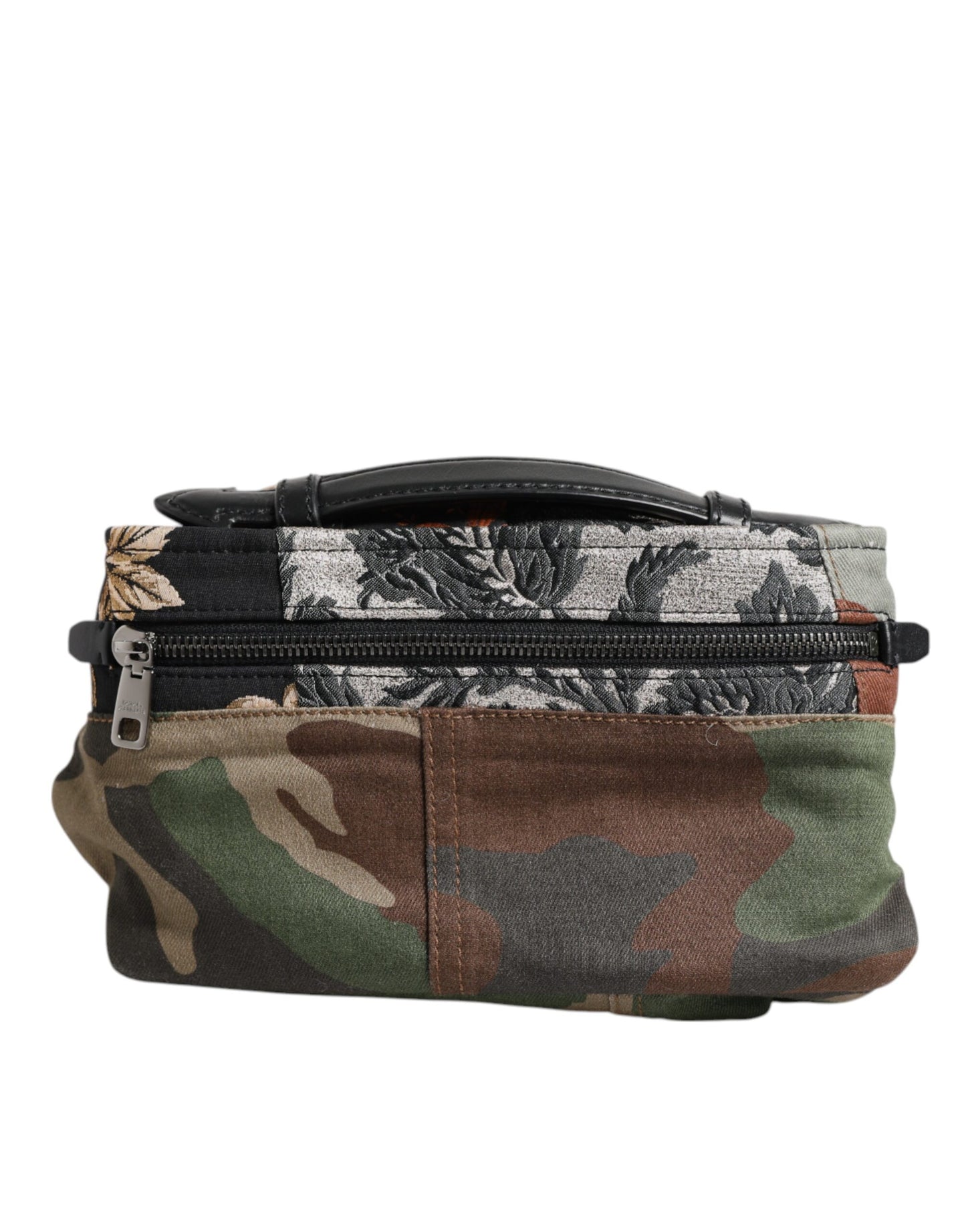 Dolce & Gabbana Multicolor Camouflage Patchwork logo Waist Fanny Pack Tas