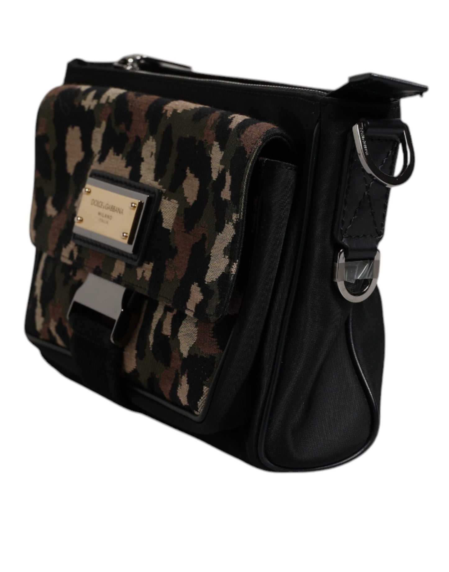 Dolce & Gabbana Multicolor Leopard Jacquard crossbody Tas