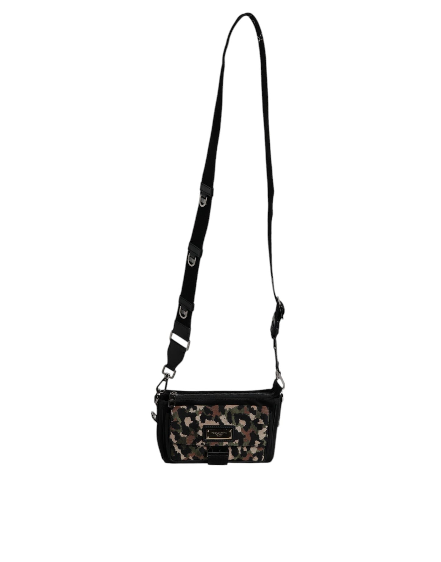 Dolce & Gabbana Multicolor Leopard Jacquard crossbody Tas
