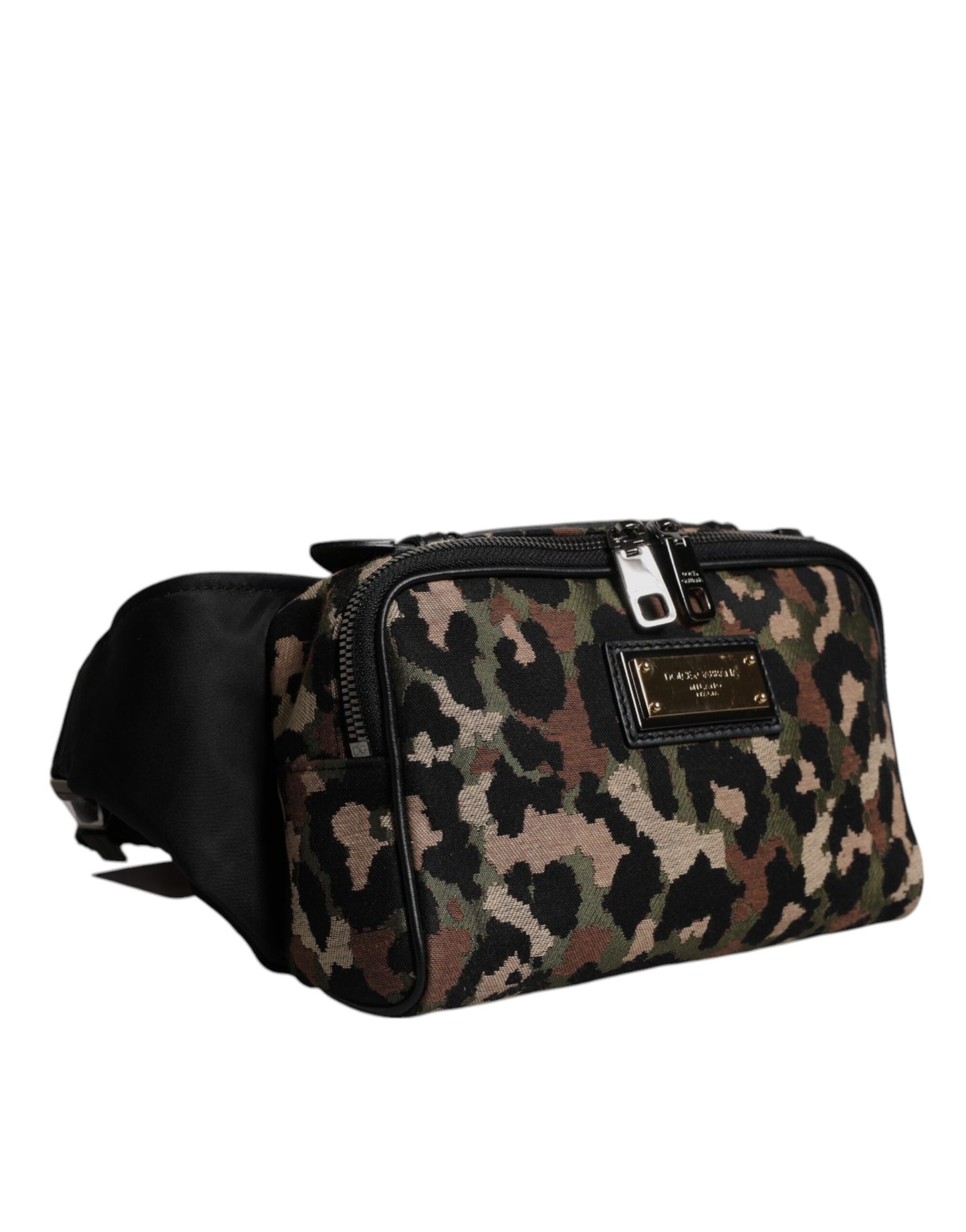Dolce & Gabbana Multicolor Leopard DG logo Riem Waist Fanny Pack Tas