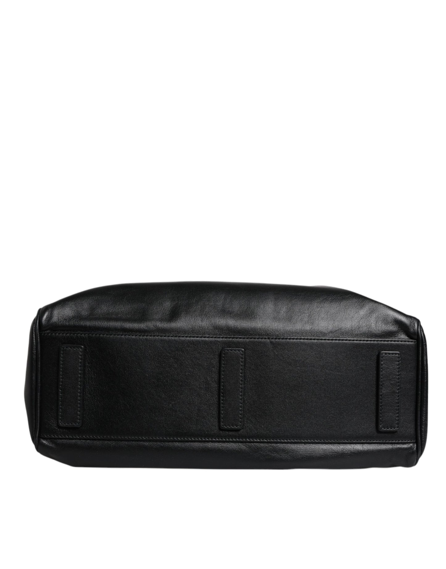 Dolce & Gabbana Zwart Leren Messenger Schouder Strap Tas