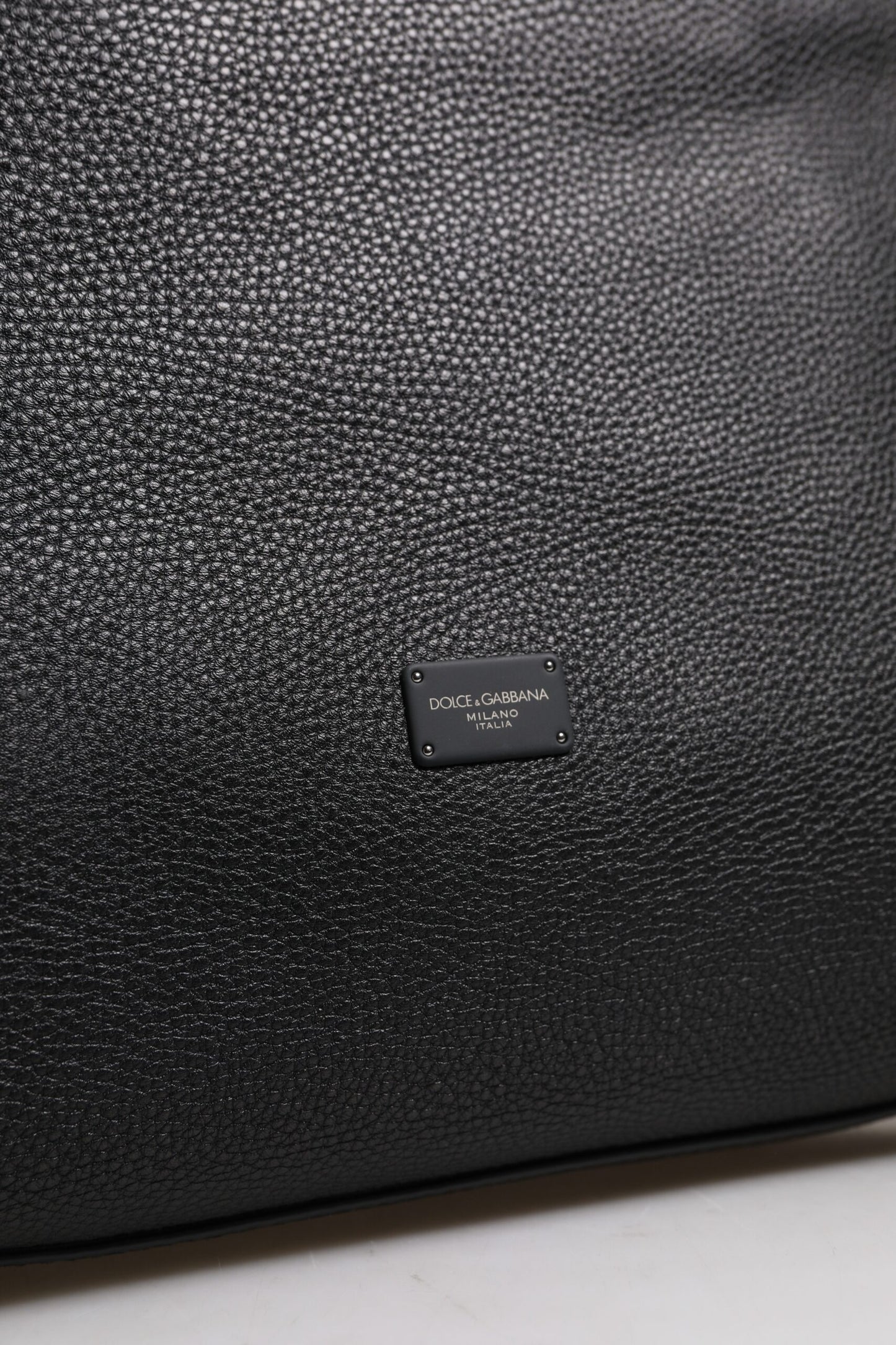 Dolce & Gabbana Zwart Leren Hand Schouder Duffle Tas
