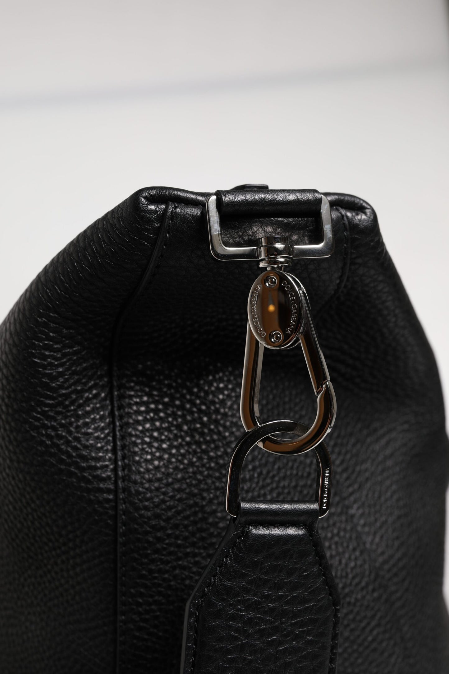 Dolce & Gabbana Zwart Leren Hand Schouder Duffle Tas