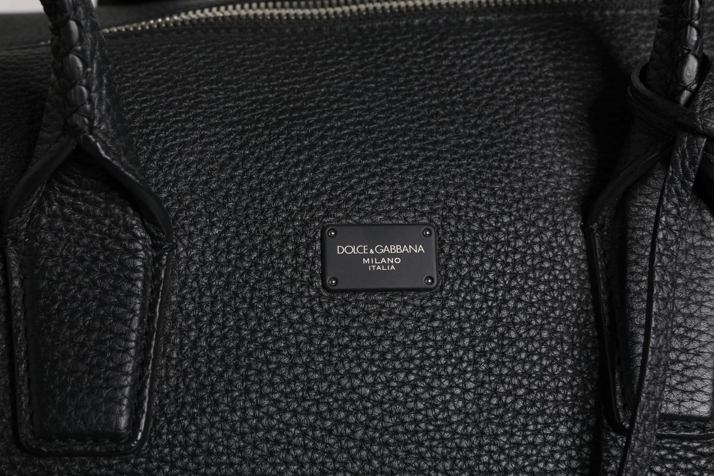 Dolce & Gabbana Zwart Leren Hand Schouder Duffle Tas