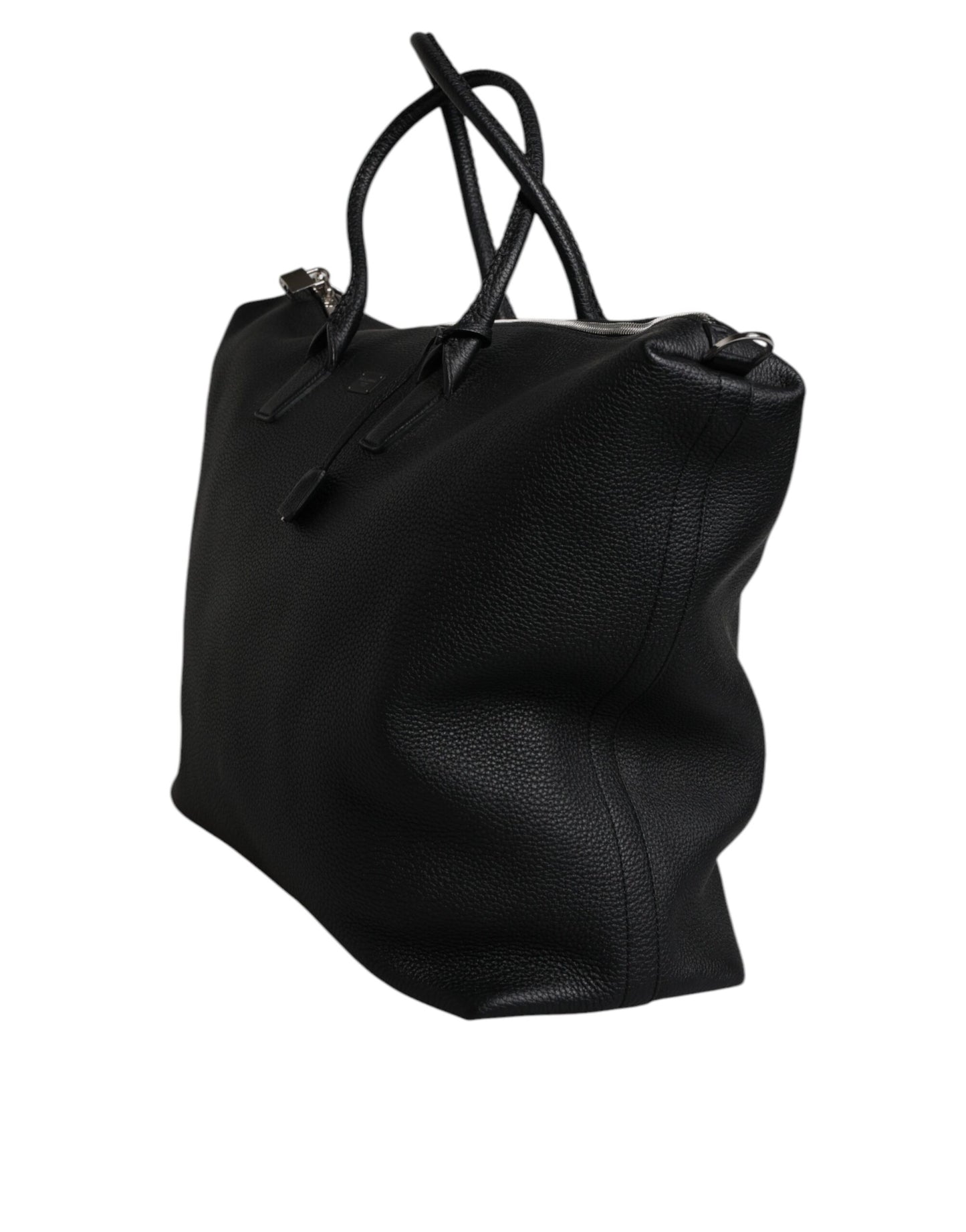 Dolce & Gabbana Zwart Leren Hand Schouder Duffle Tas