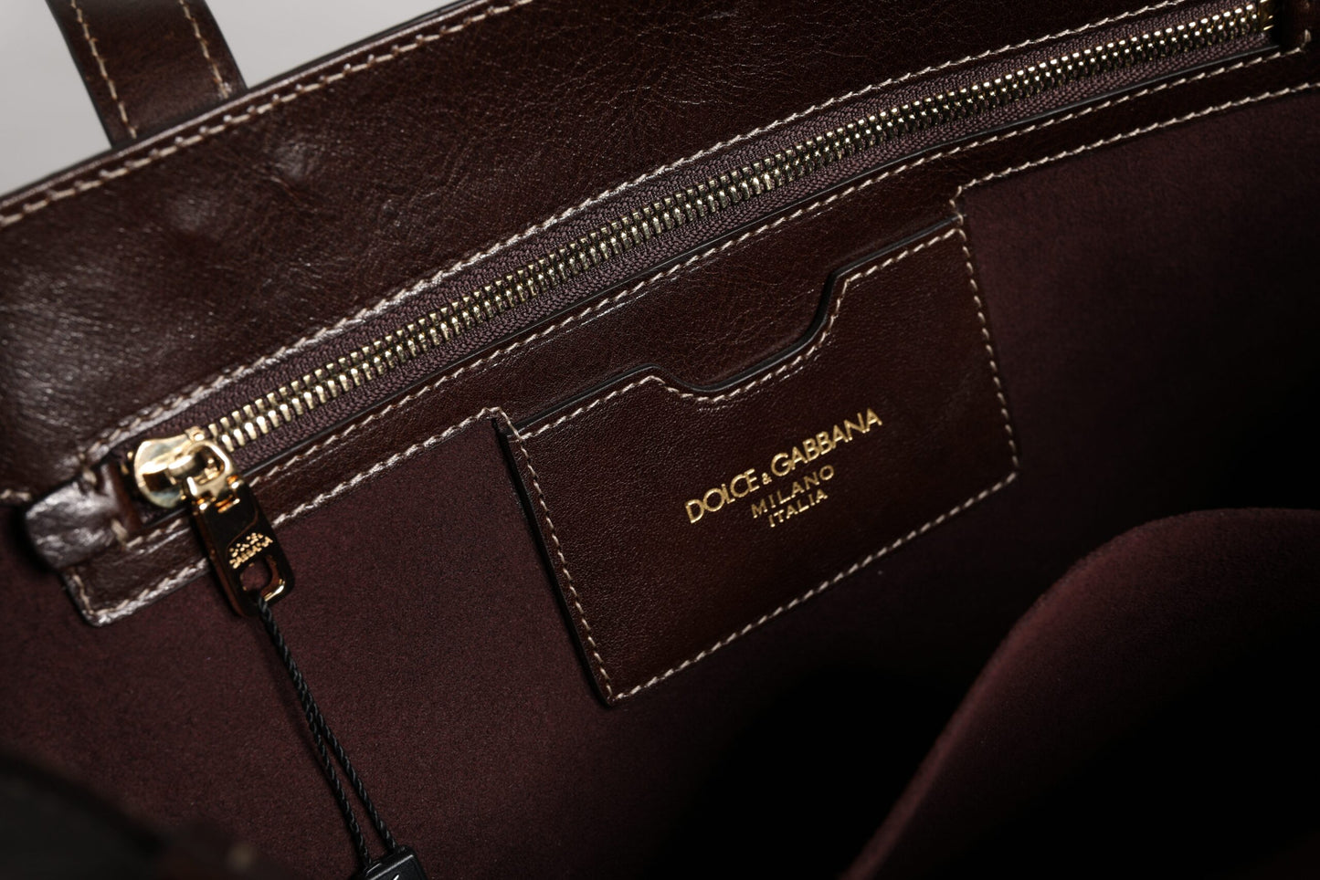 Dolce & Gabbana totebag van leer met bruine luipaardprint en schouderriem