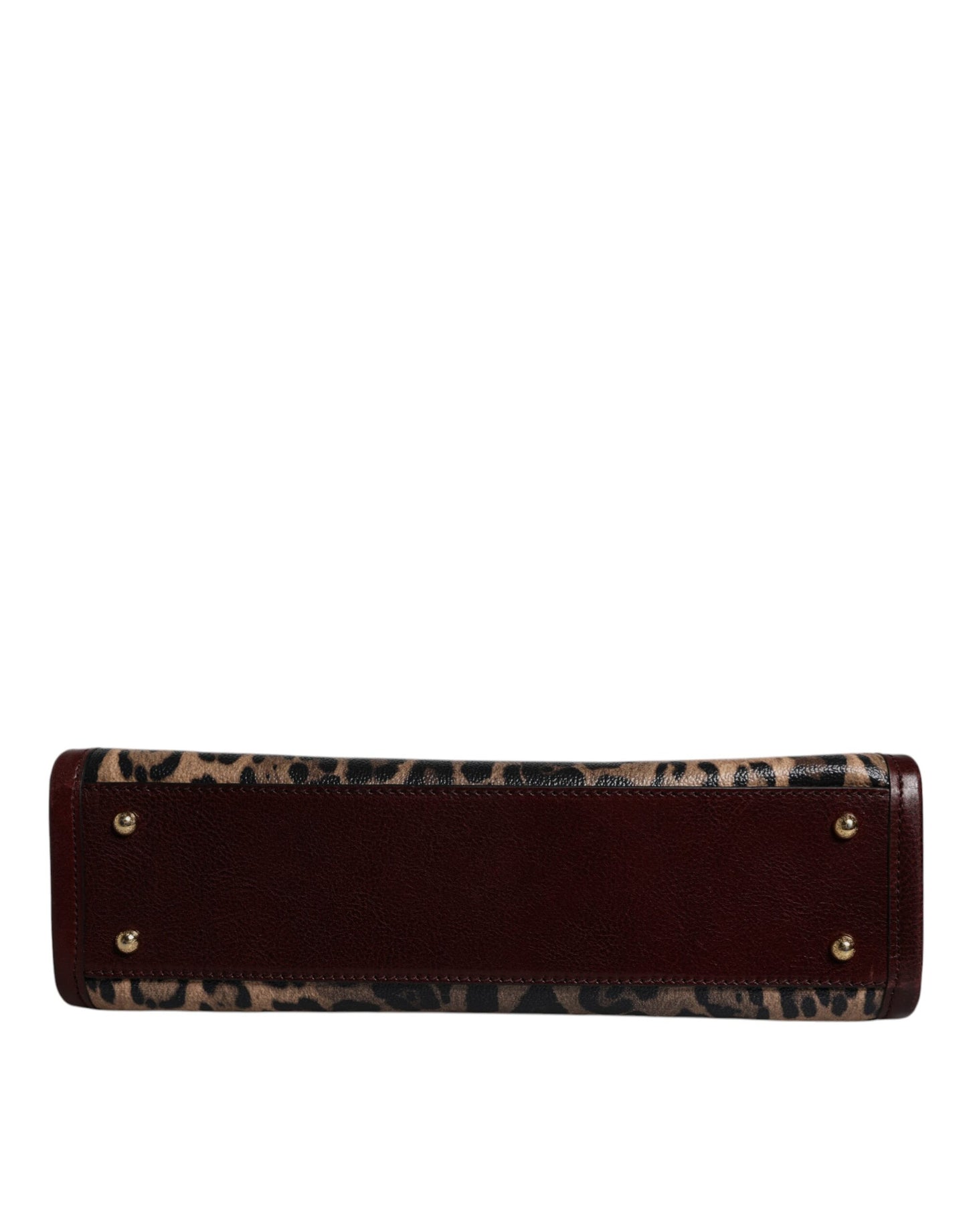 Dolce & Gabbana leren totebag met bruine luipaardprint en schouderriem
