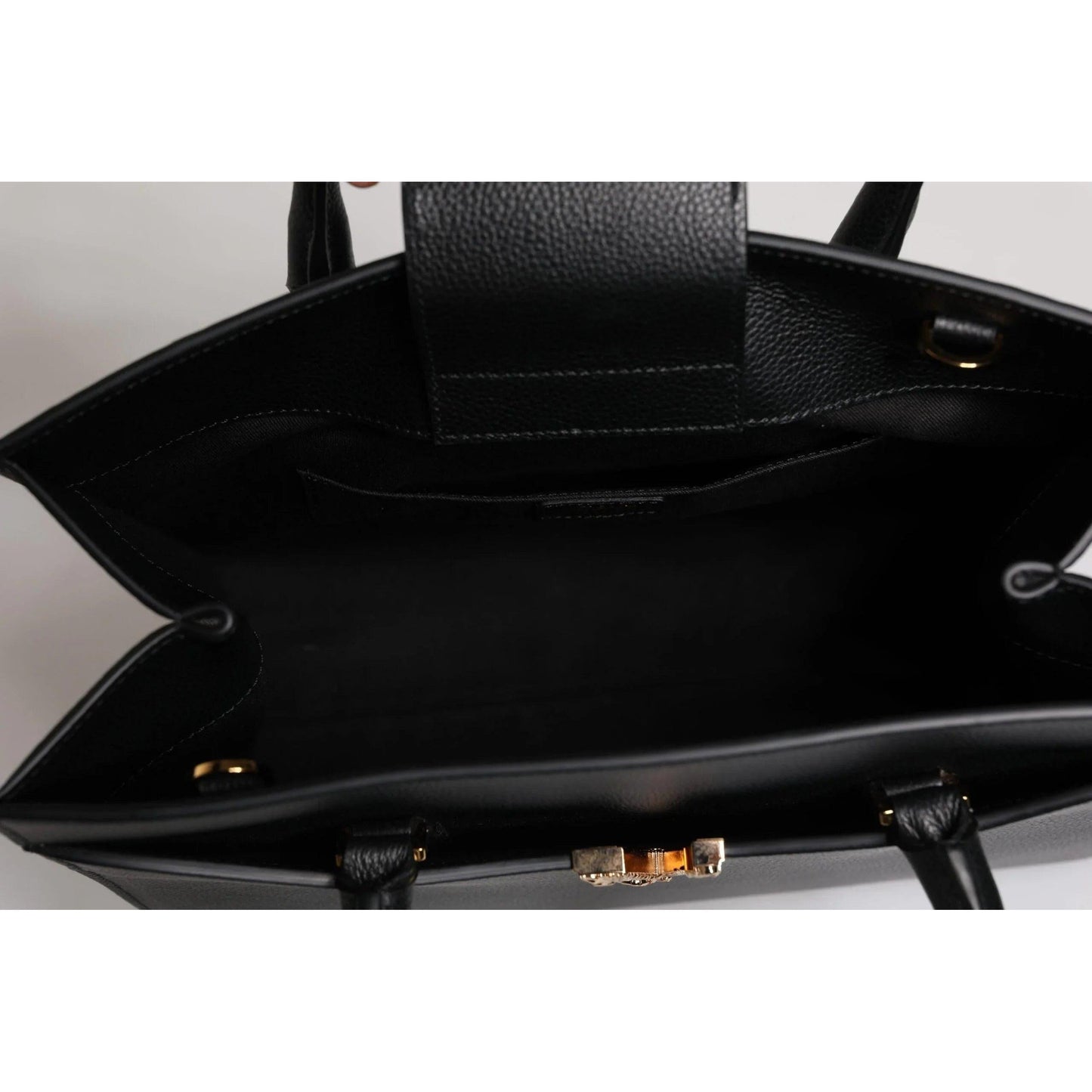 Versace Zwart grote Leren Top Handle Schouder/Crossbody Tas - MARANOS