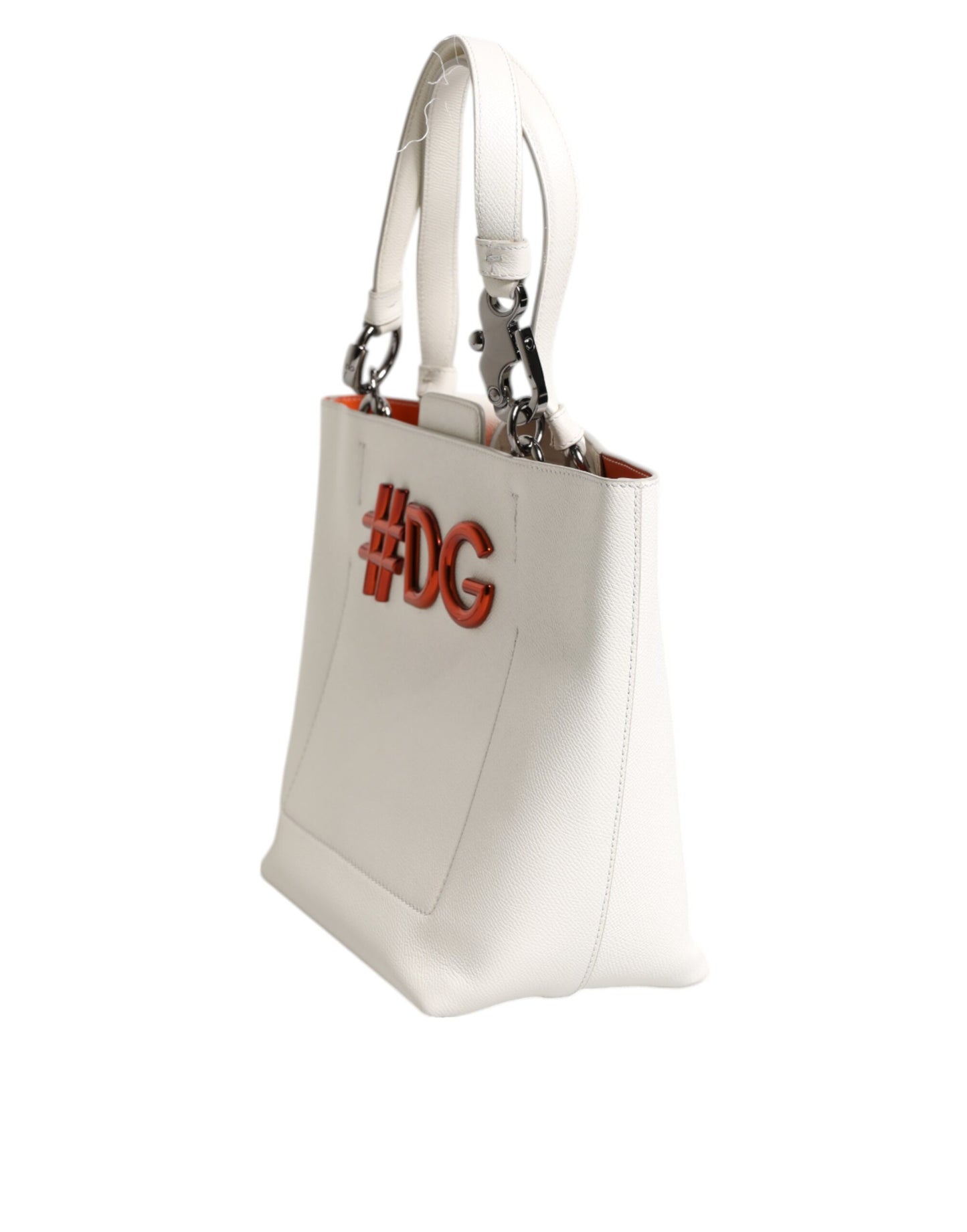 Dolce & Gabbana Wit Leren #DG BEATRICE Top Handle Tote Tas