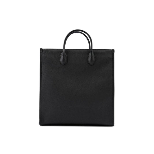 Gucci Zwart Leren logo middelgrote Tote Tas - MARANOS