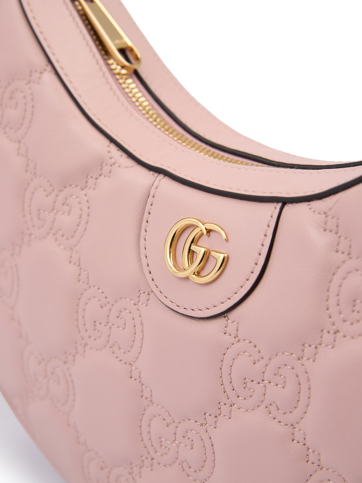 Gucci Light Roze Leren Schoudertas