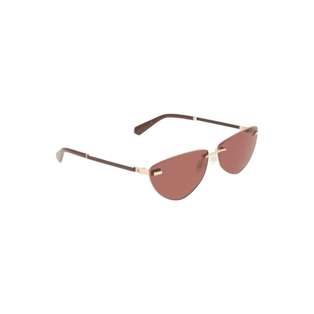 Calvin Klein dameszonnebril in roze metaal Calvin Klein