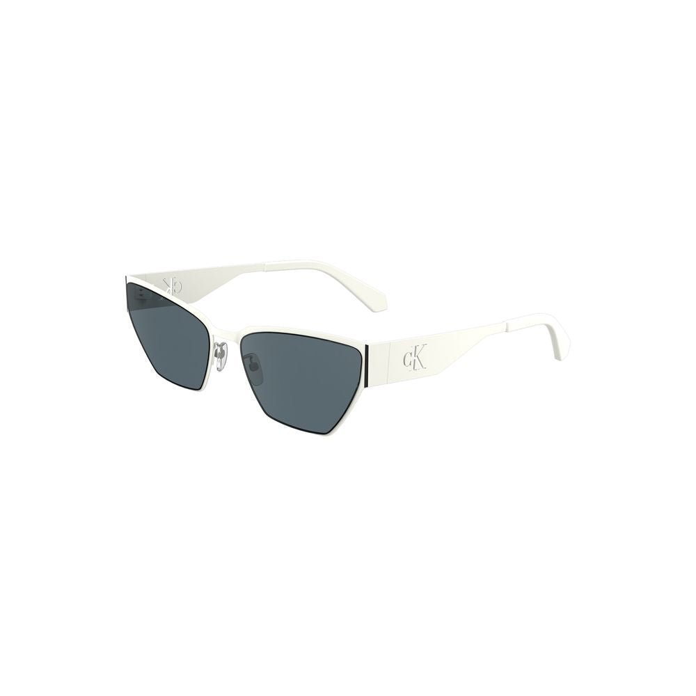 Calvin Klein dameszonnebril in wit metaal Calvin Klein