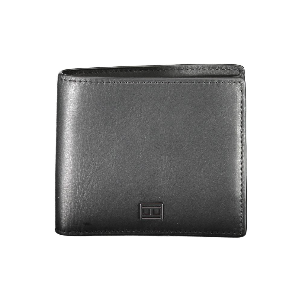Tommy Hilfiger Zwart Leren Heren Portemonnee Tommy Hilfiger