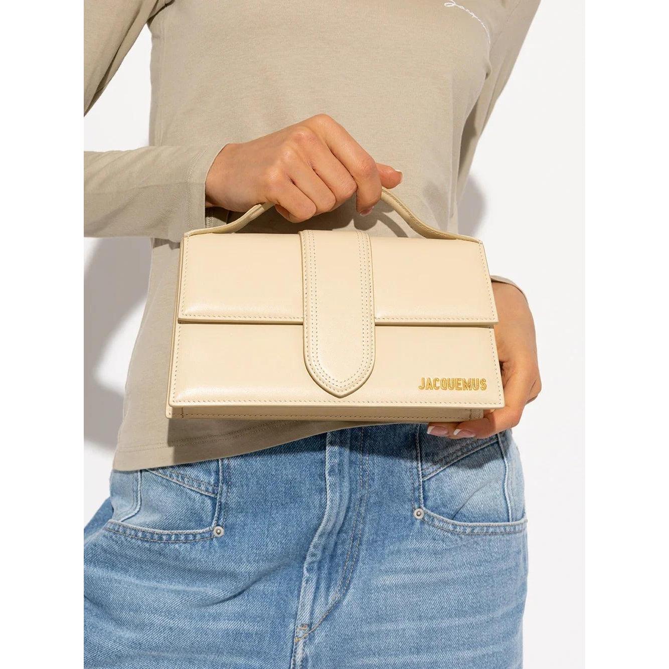 Jacquemus schoudertas in beige leer - MARANOS