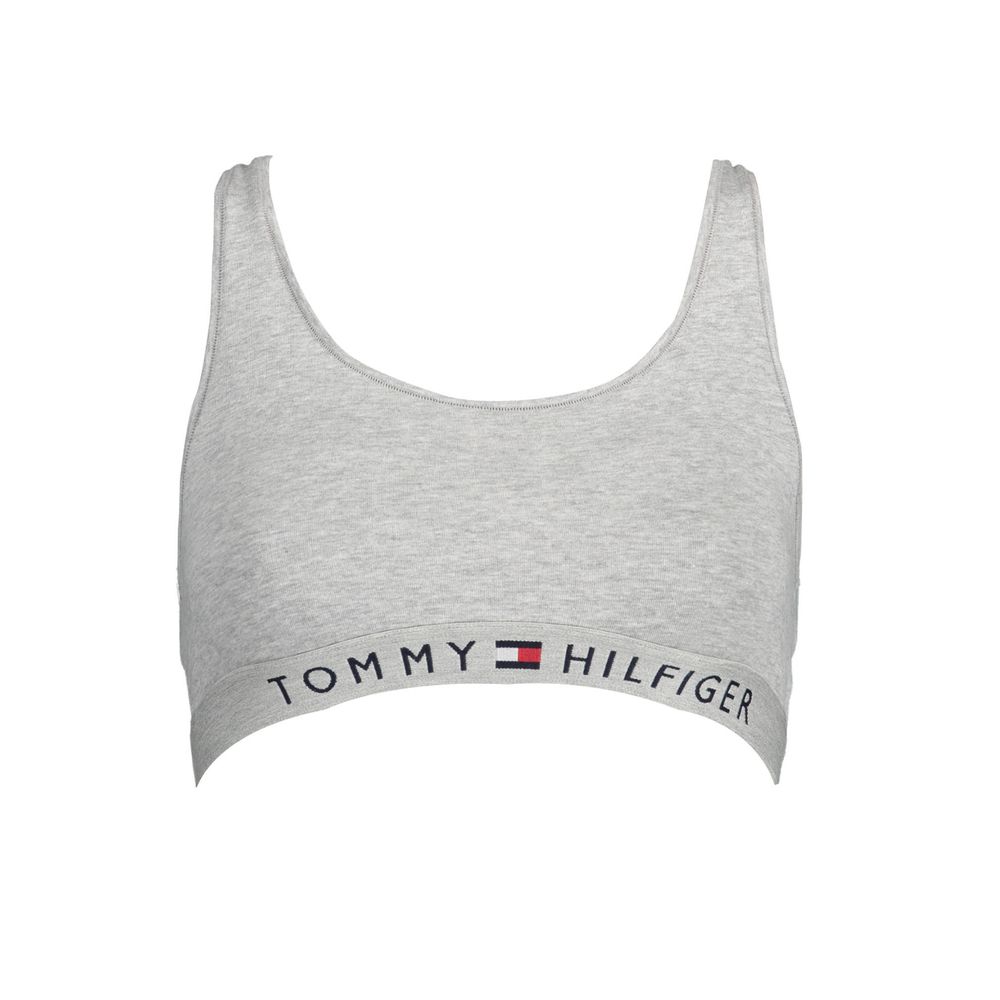 Tommy Hilfiger Grijze Katoen Dames Sports BH Tommy Hilfiger