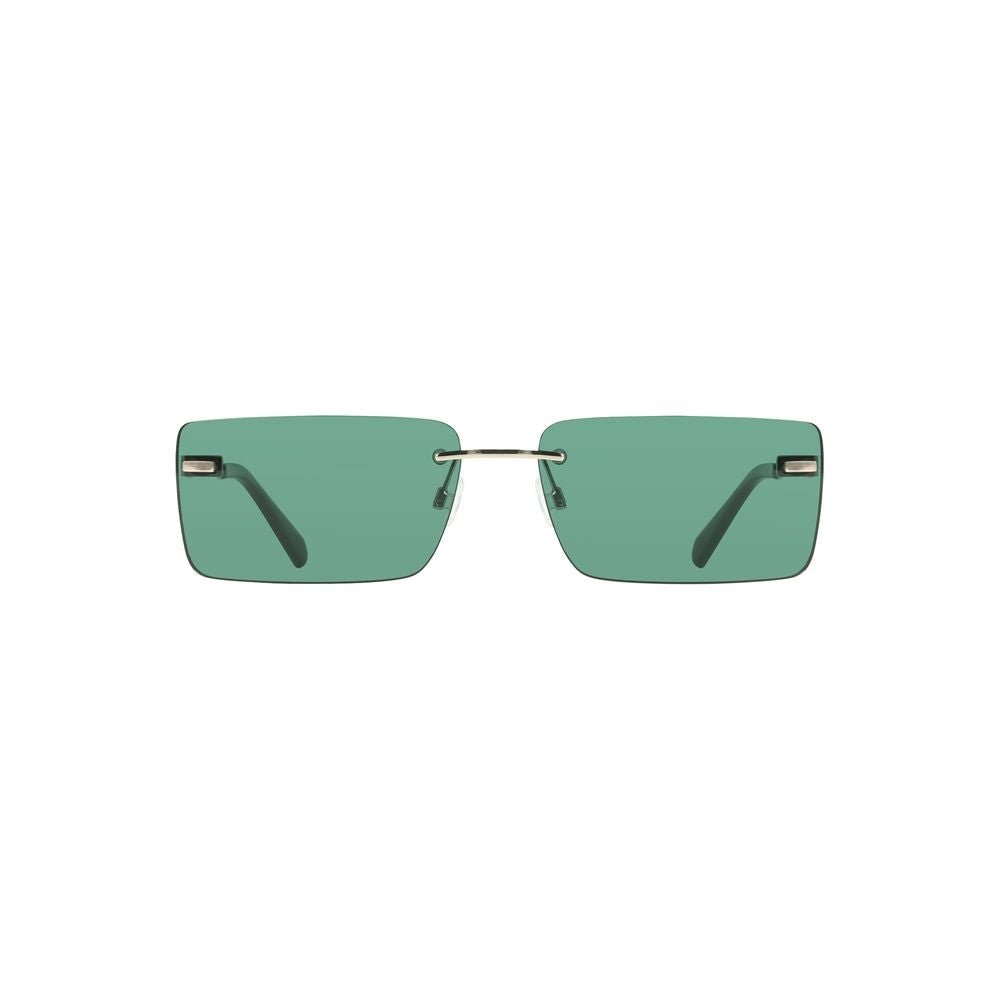 Calvin Klein dameszonnebril in groen metaal Calvin Klein