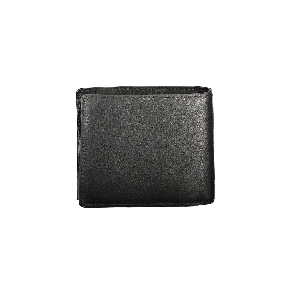 Tommy Hilfiger Black Leather Men Wallet Tommy Hilfiger