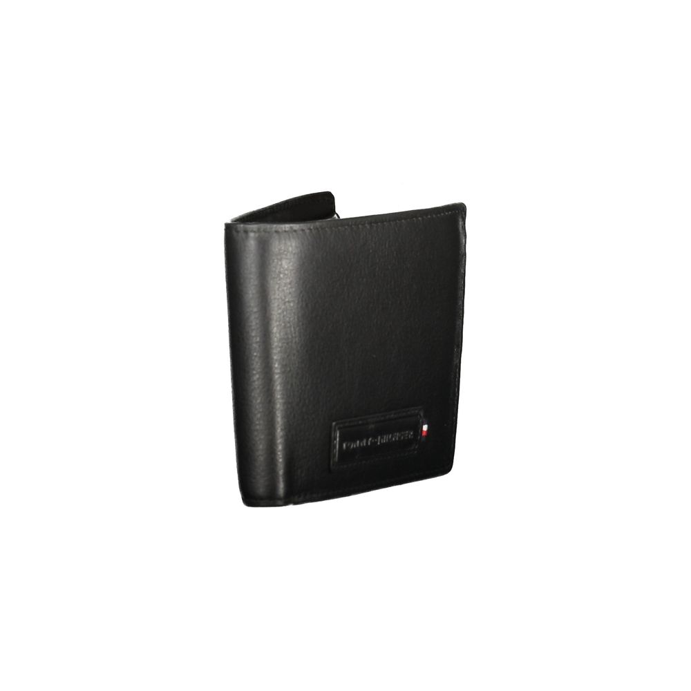 Tommy Hilfiger Black Leather Men Wallet Tommy Hilfiger