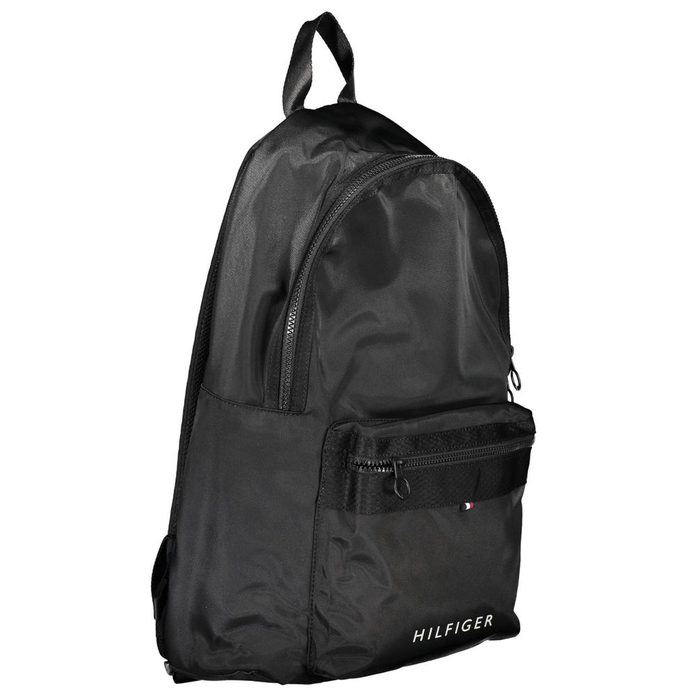 Tommy Hilfiger Black Polyester Men Backpack - MARANOS