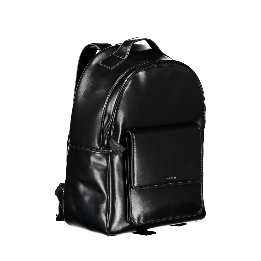 Calvin Klein Zwarte Urban Polyester Rugzak met Laptopvak Calvin Klein