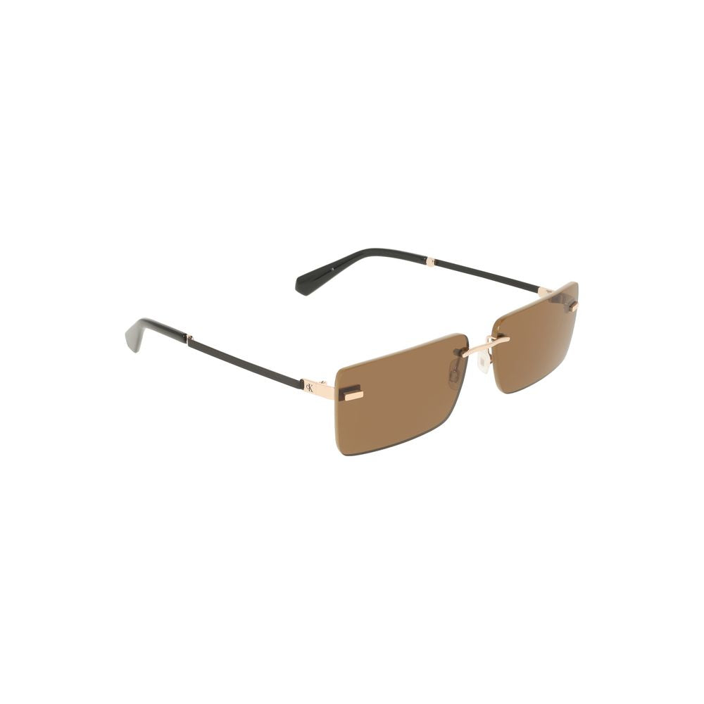 Calvin Klein dameszonnebril in beige metaal Calvin Klein