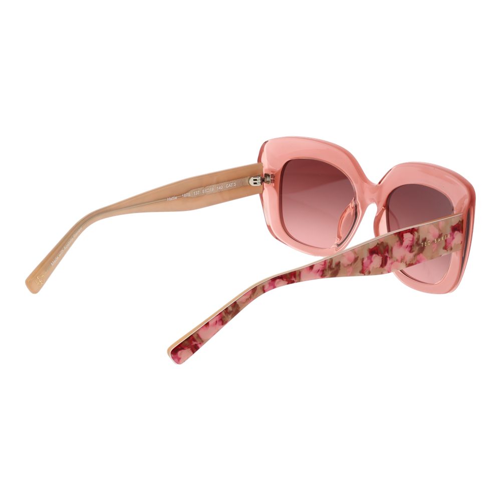 Ted Baker – Sonnenbrille aus rosa Acetat