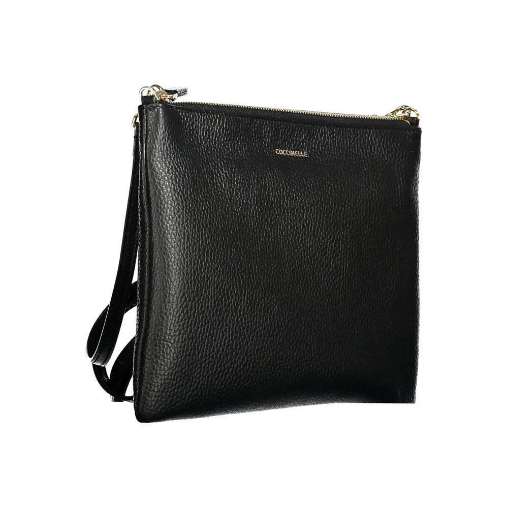 Coccinelle Best crossbody tas in zwart leer Coccinelle