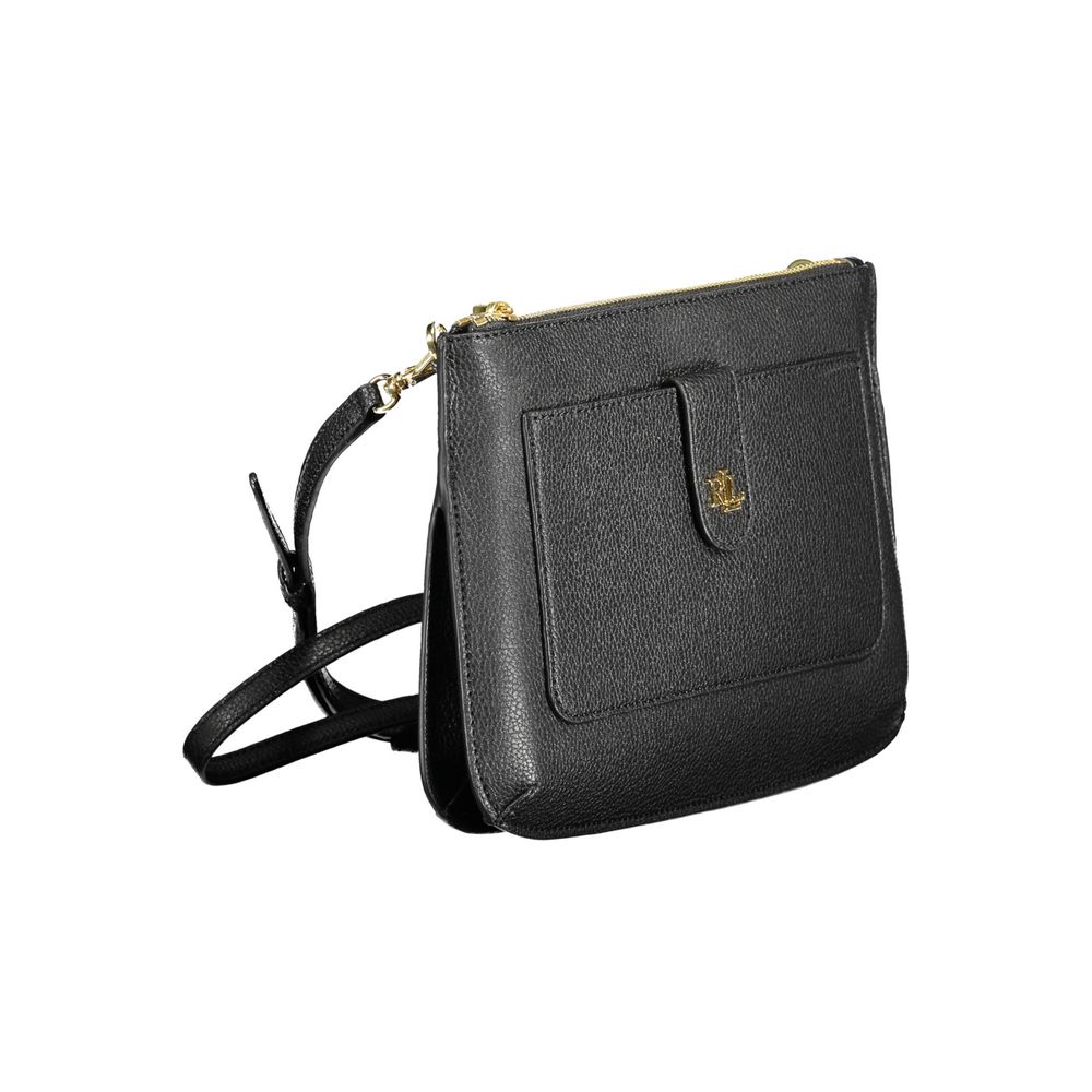 Ralph Lauren zwarte leren handtas - MARANOS