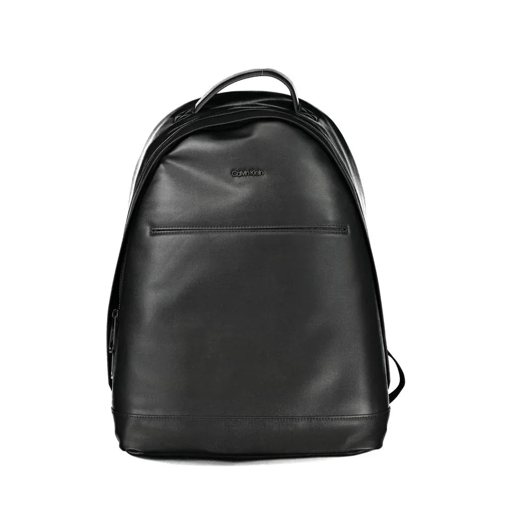 Calvin Klein rugzak in zwart gerecycled polyester met laptopvak en logo - MARANOS